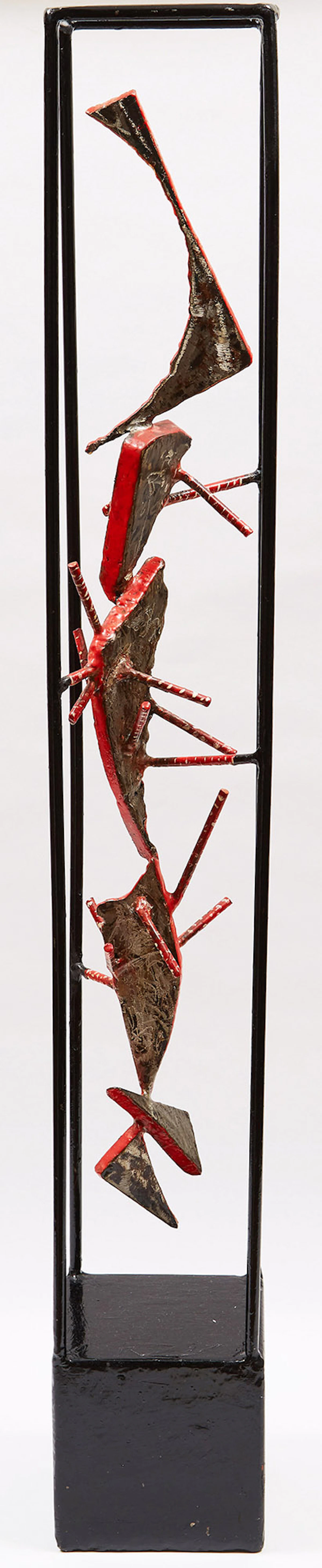 Ruben Zellermayer, Ascending #1, painted steel sculpture, 1997