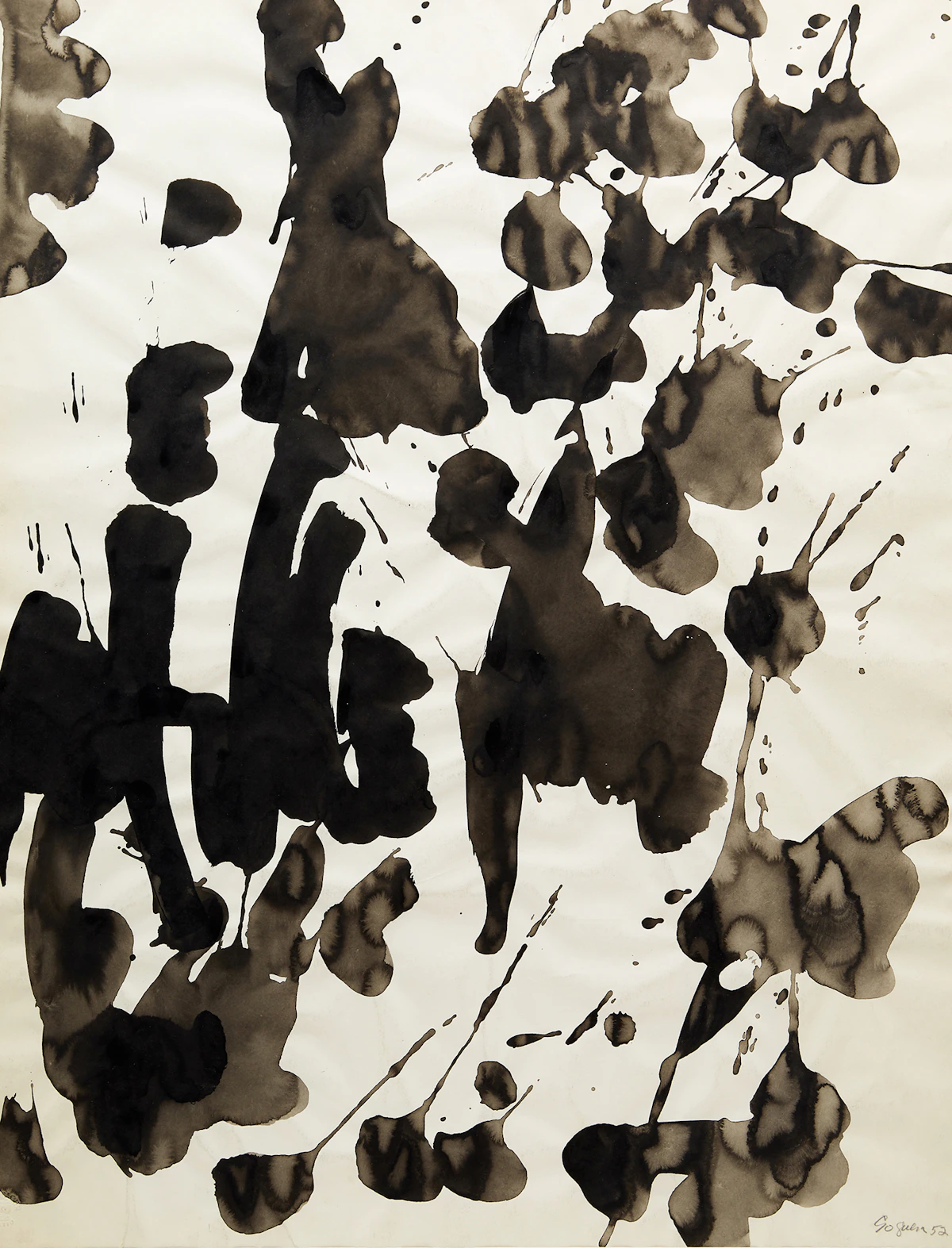 Jean Goguen, Sans titre, ink on paper, 1952