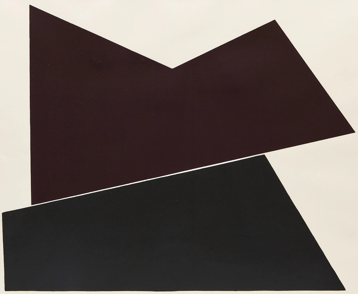Yves Gaucher, Fentes, silkscreen, 1986