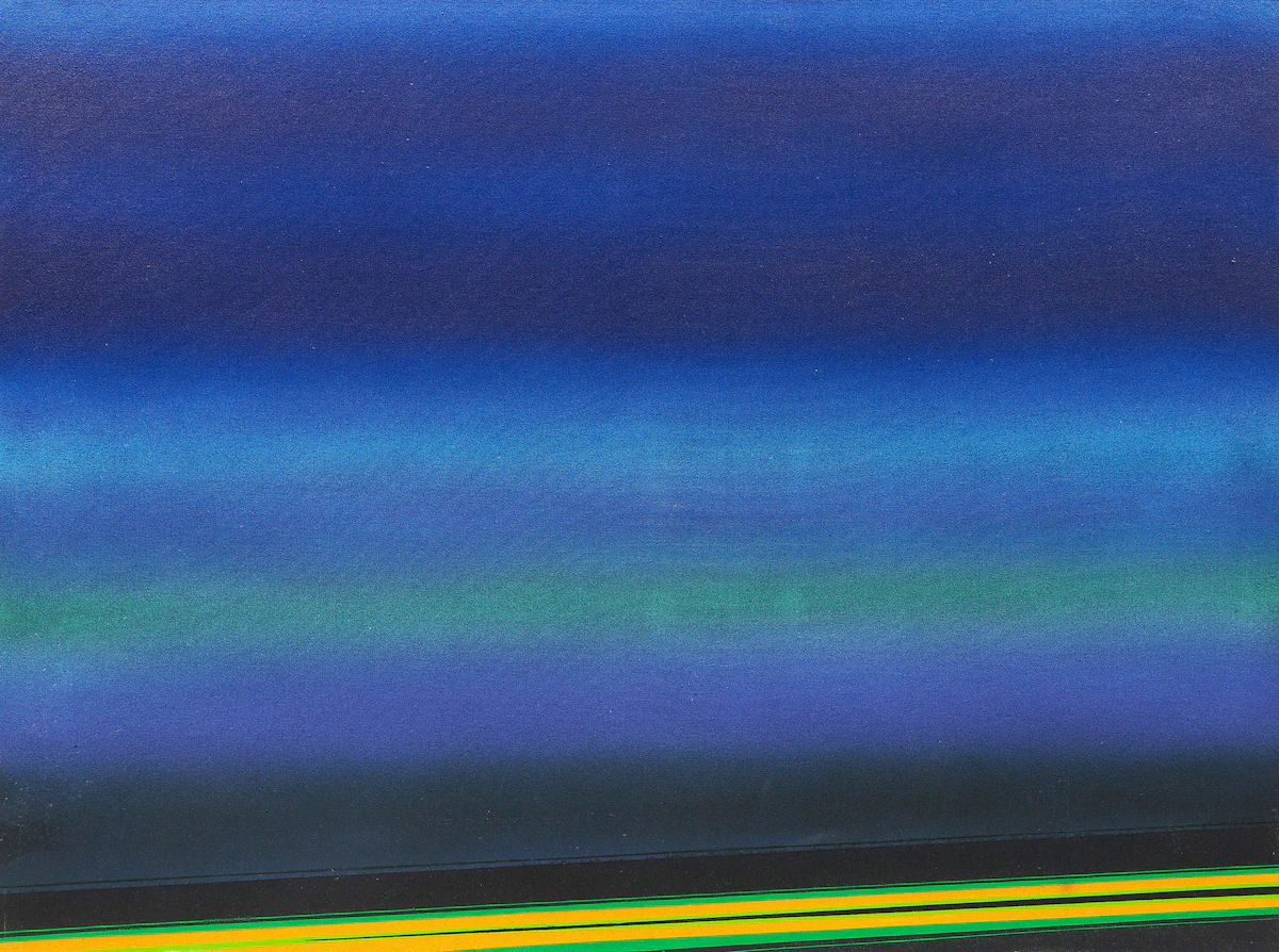 Rita Letendre, Momentum, acrylic on canvas, 1981