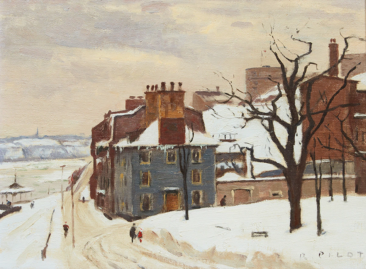 Robert Wakeham Pilot, Quebec City, oil on canvas on board