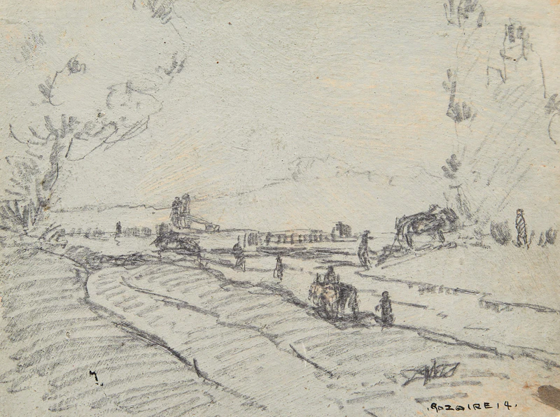 Canadian Farm Scene by Arthur Dominique Rozaire