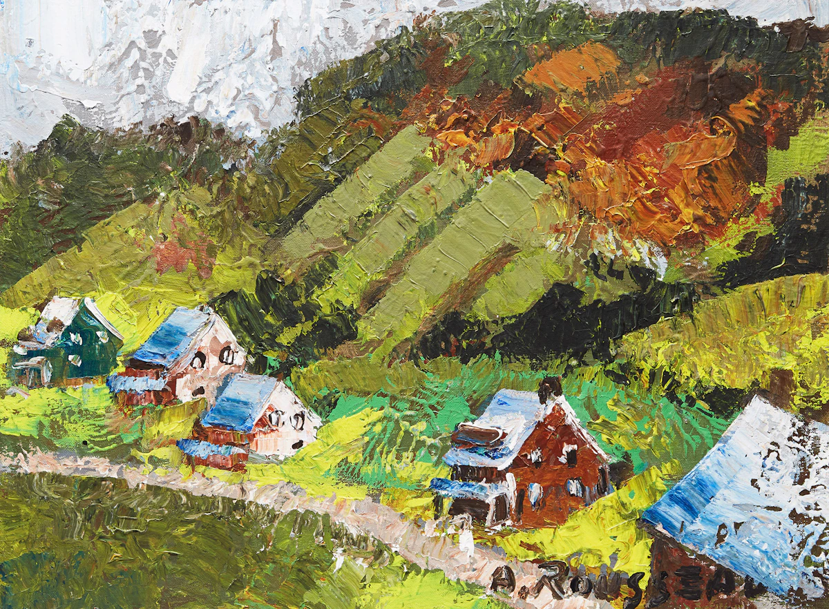Albert Rousseau, Charlevoix, oil on canvas