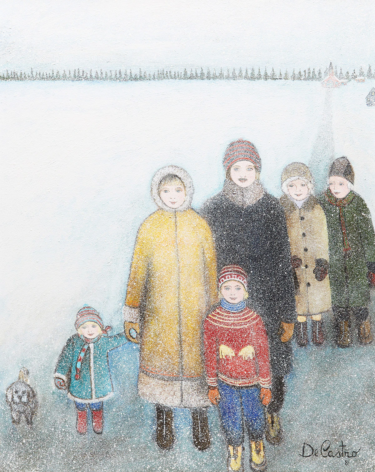 Alberto de Castro, The Northern Family, oil on canvas, 1981
