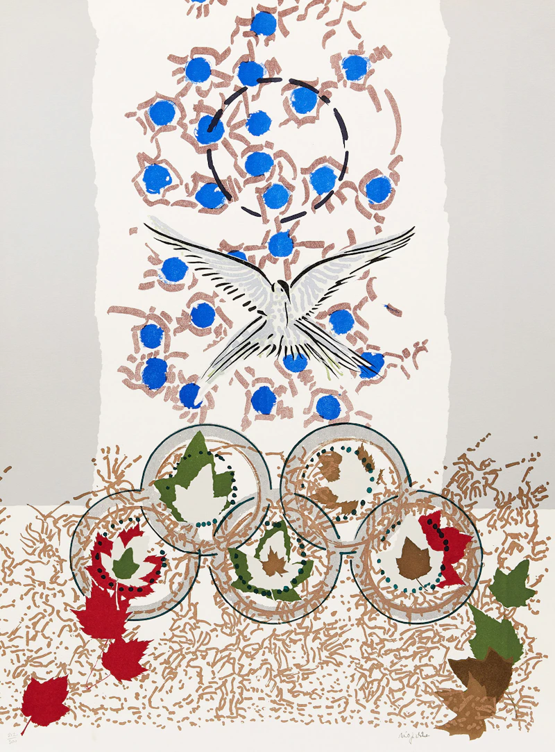 Jean Paul Riopelle, Séoul, colour lithograph
