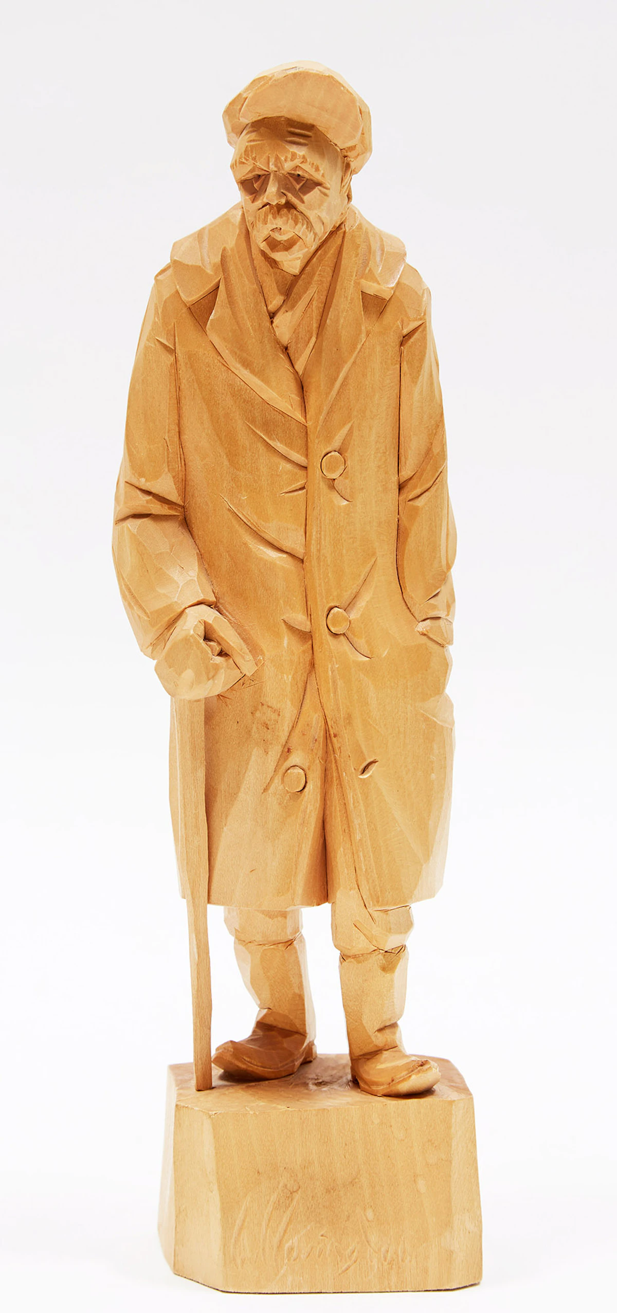 G. Hovington, Professeur, wooden carving