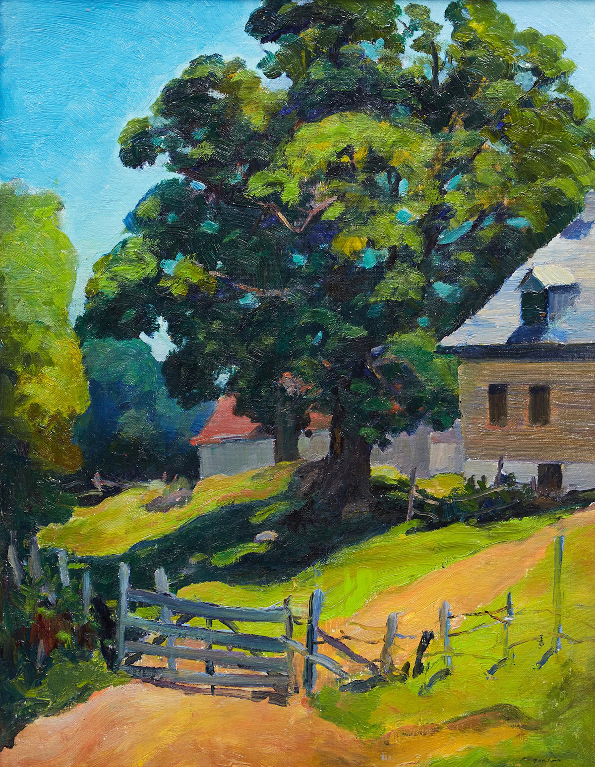 George Paginton, The Haunted House (Île d’Orleans), oil on canvas, 1952