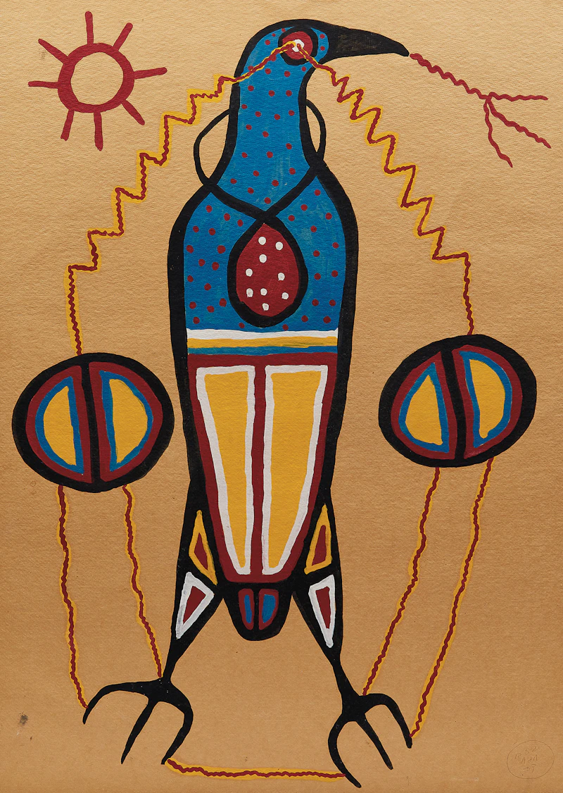 Thunderbird at Rest by Norval Morrisseau