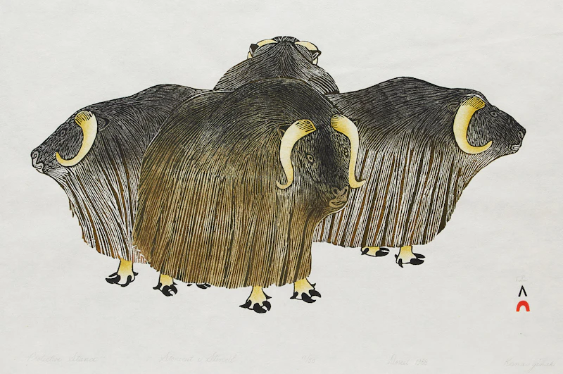 Protective Stance by Kananginak Pootoogook