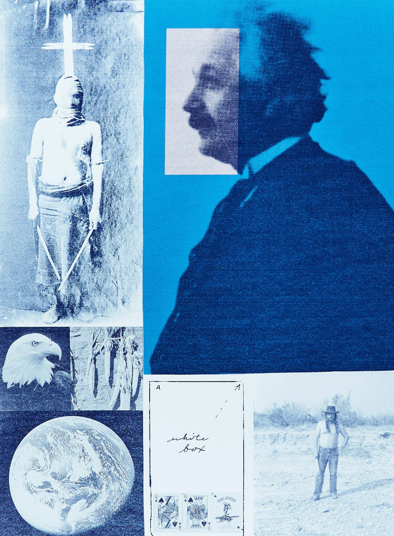 Albert in the Blue Zone by Carl Beam