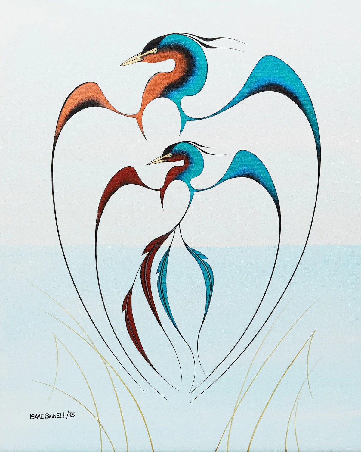 Isaac Bignell, Untitled, acrylic on canvas, 1995