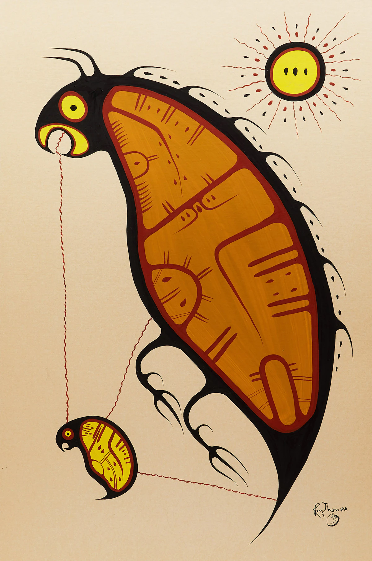 Roy Thomas, Untitled, acrylic on paper, 1973