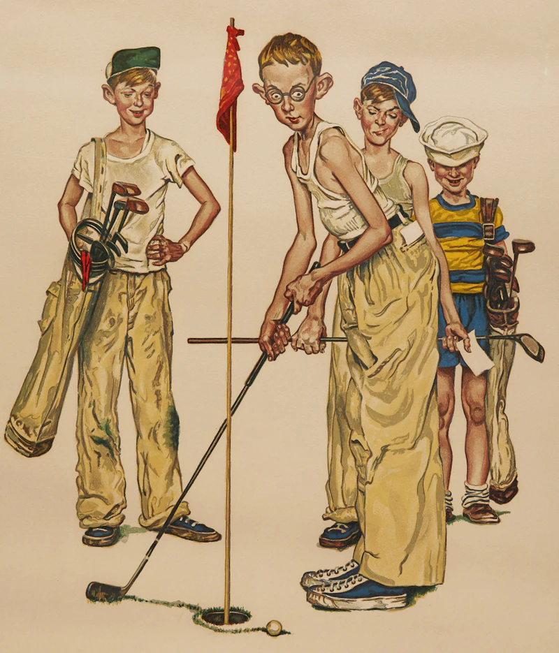 Golf by Norman Percevel Rockwell