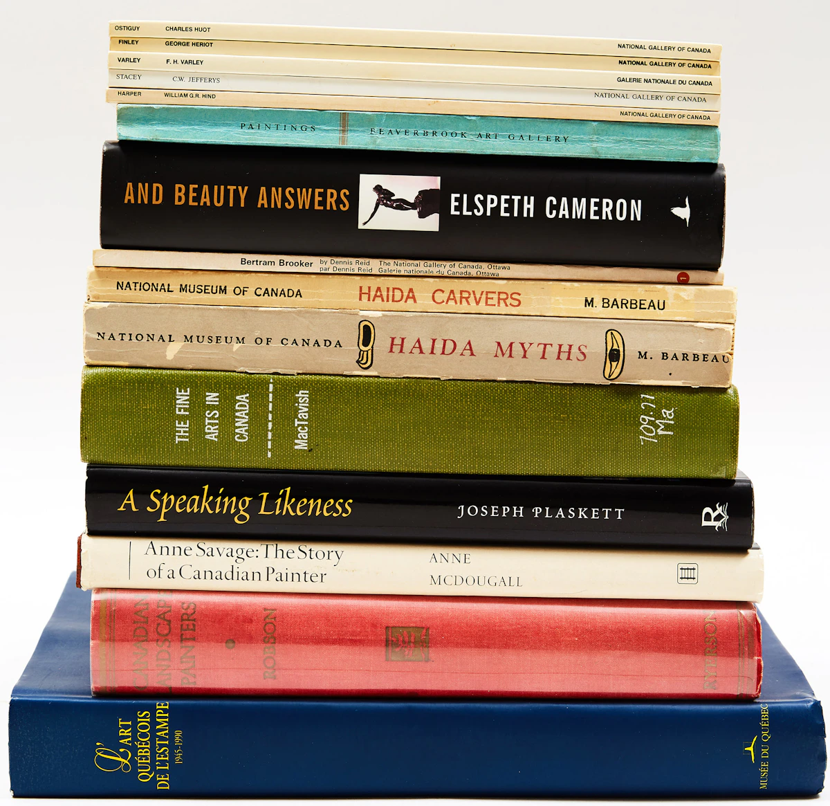 Books and Reference, Fifteen Canadian Art Reference Books, fifteen books