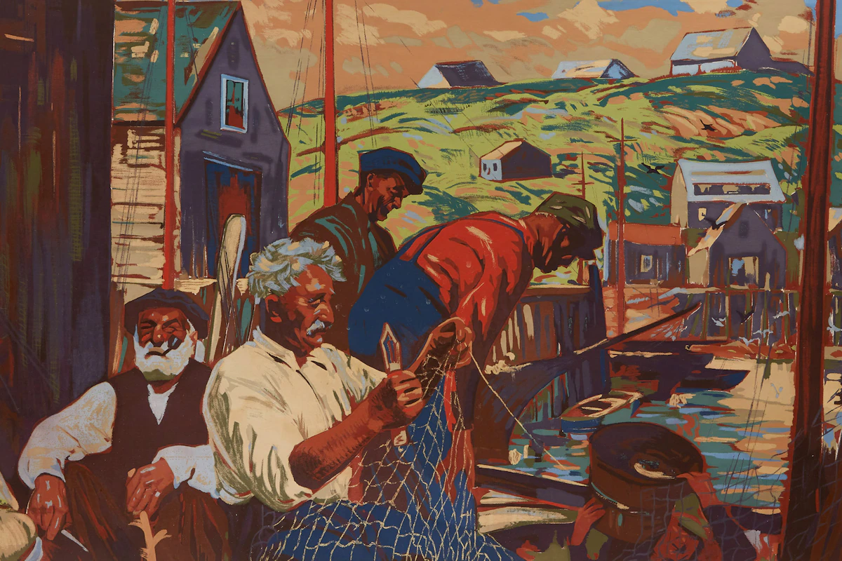 Joseph Ernest Sampson, Veterans of the Sea, Sampson Matthews silkscreen