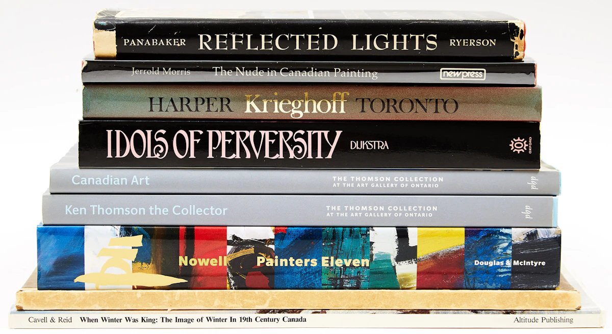 Books and Reference, Nine Canadian Art Reference Books, nine books