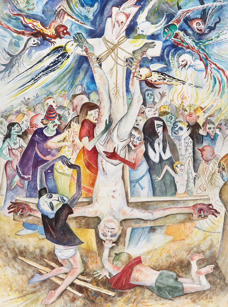 The Martyr, Mocked and Mourned; Fool in the Morning Garden by Thomas La Pierre