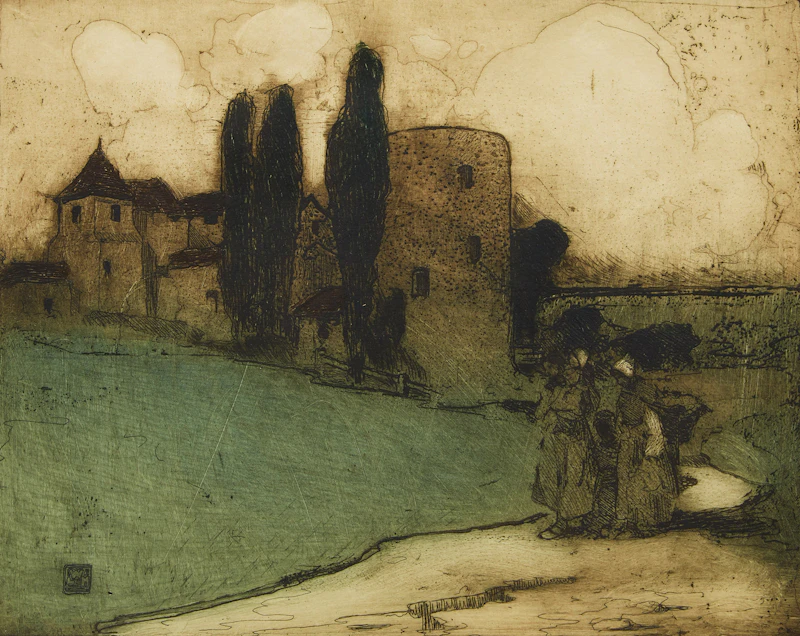 Rheuse on the Rhine by William Lee-Hankey