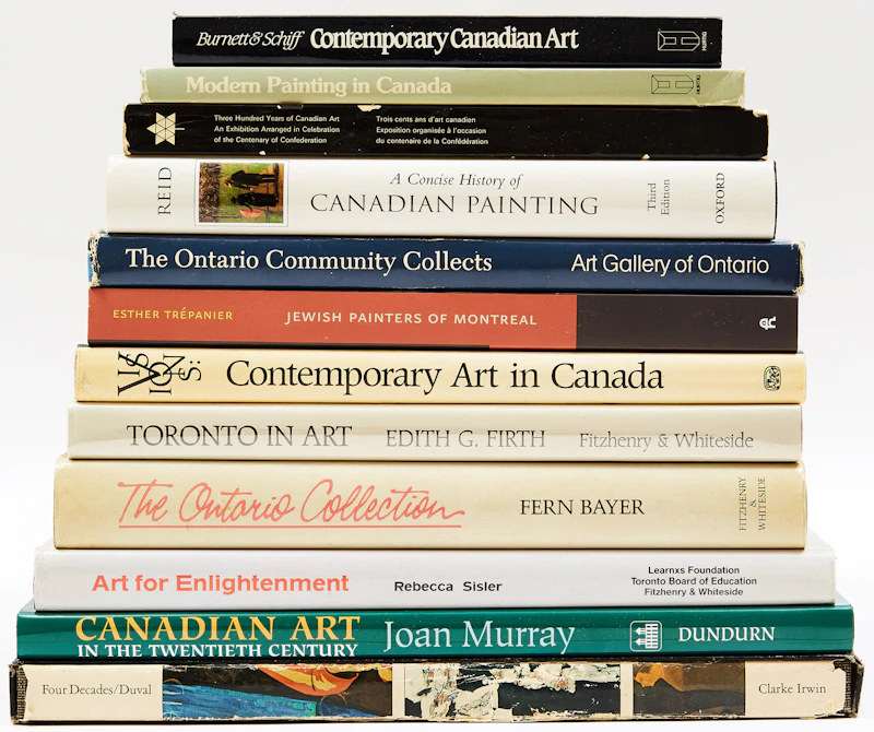 A Selection of Twelve Canadian Art Reference Books by Books and Reference