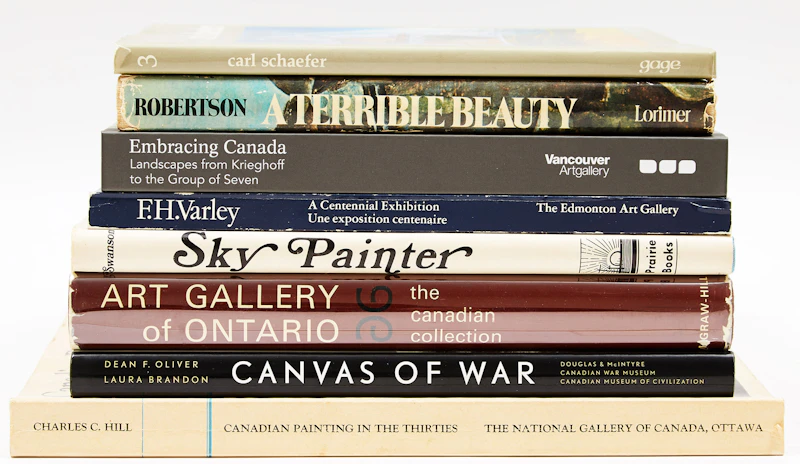 A Selection of Eight Canadian Art History Books by Books and Reference