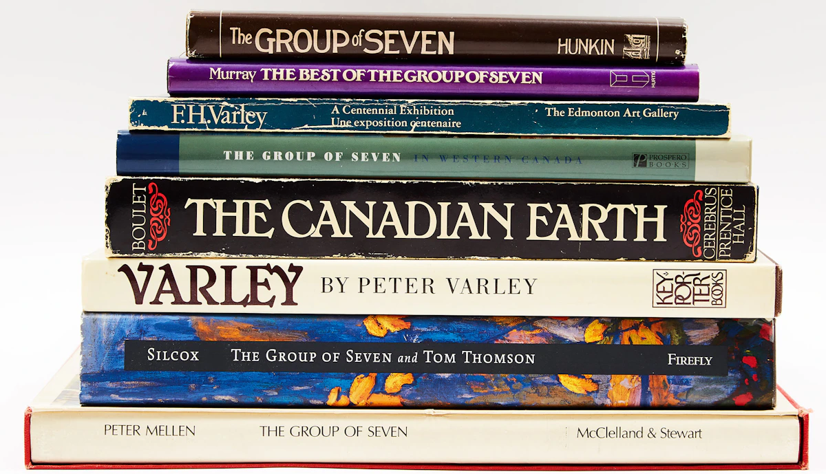 Books and Reference, A Selection of Eight Books on Frederick H. Varley and The Group of Seven, eight books