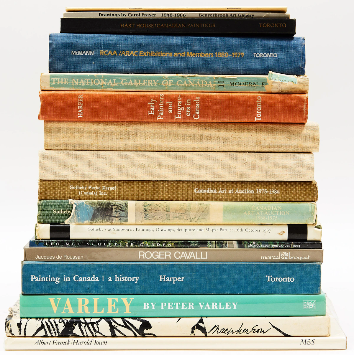 Books and Reference, Sixteen Canadian Art Reference Books, sixteen books