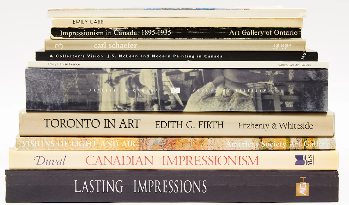 Books and Reference, Selection of Eleven Books on Canadian Art, eleven books