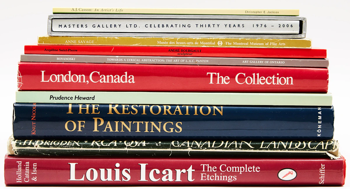 Books and Reference, Selection of Ten Books on Art History and Canadian Art, ten books