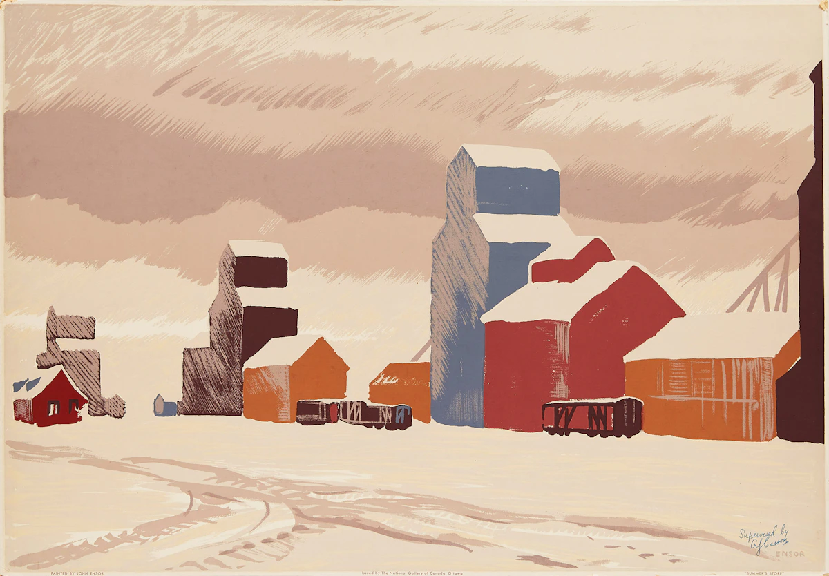 John Ensor, Summer’s Store, sampson-matthews silkscreen