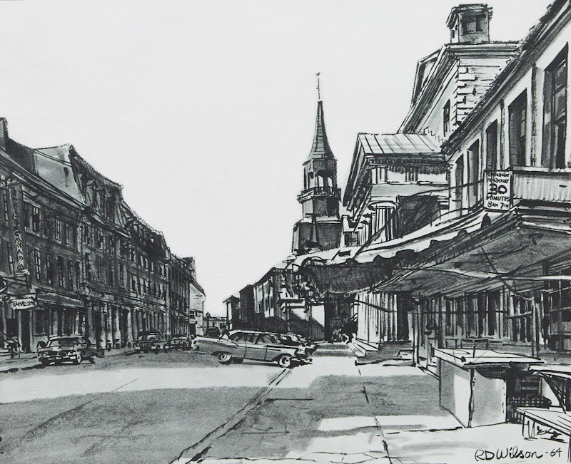 R.D. Wilson, Collection of Urban Landscapes, six lithographs