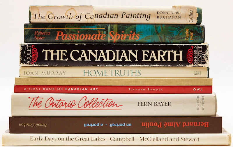 Books and Reference, Nine Canadian Art Reference Books, nine books
