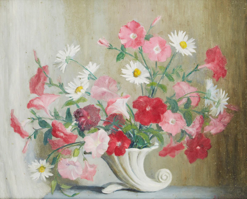 Beatrice Hagarty Robertson, Still Life, oil on board