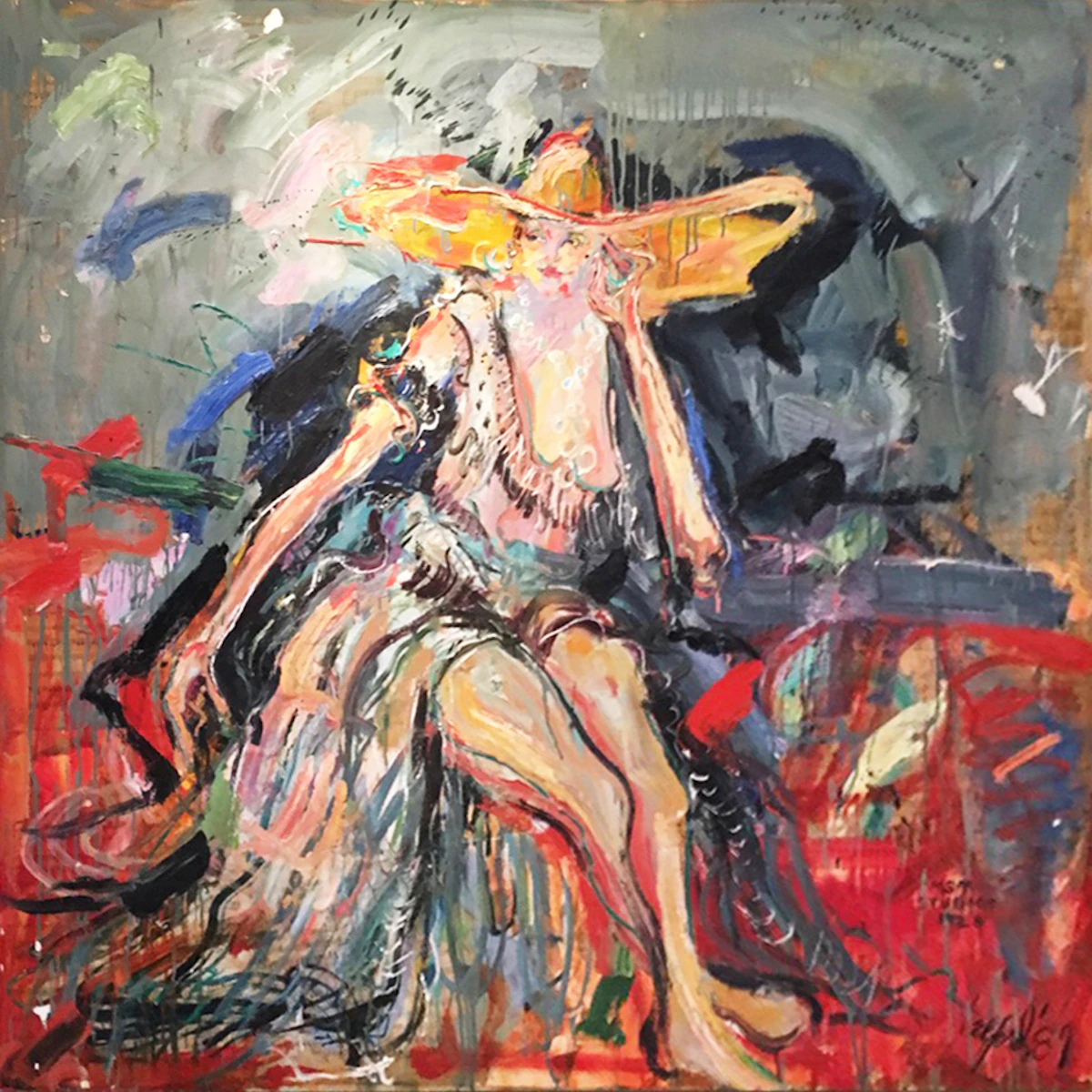 Telford Fenton, Portrait of a Woman, oil on canvas, 1989