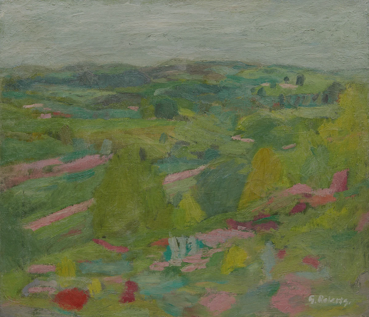 William Goodridge Roberts, Spring Landscape, oil on canvas