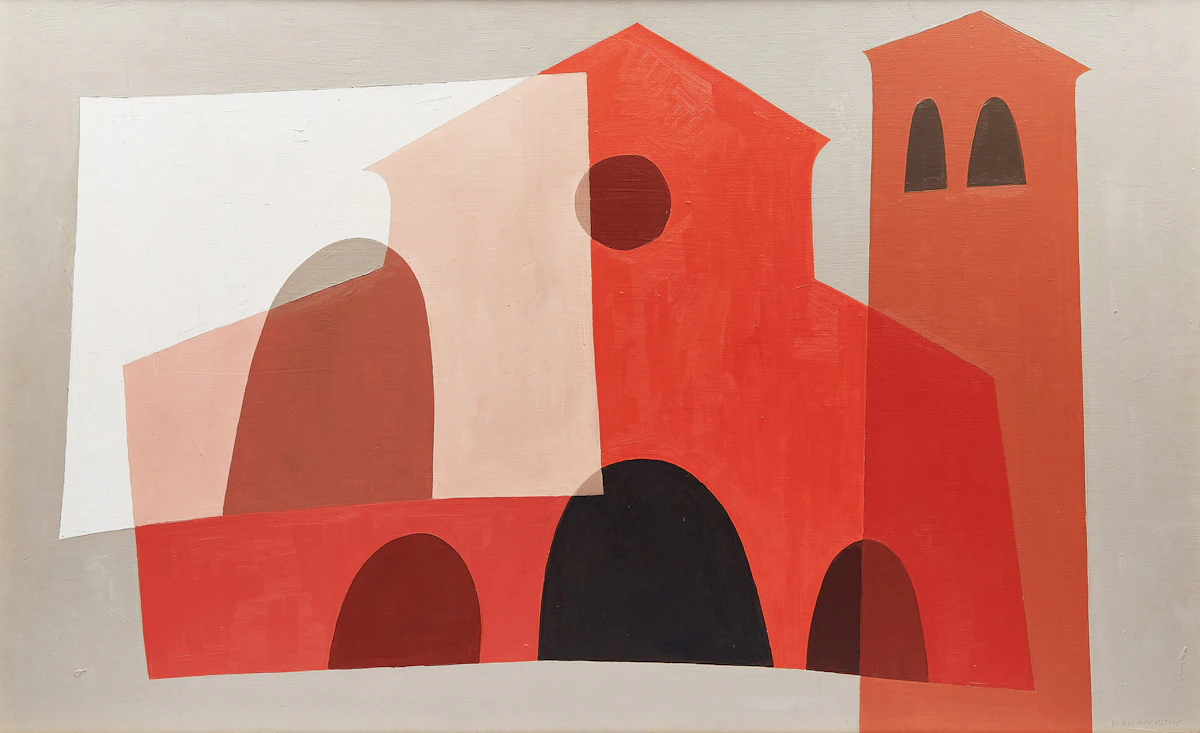 Doris Jean McCarthy, Rome (Cathedral), oil on board