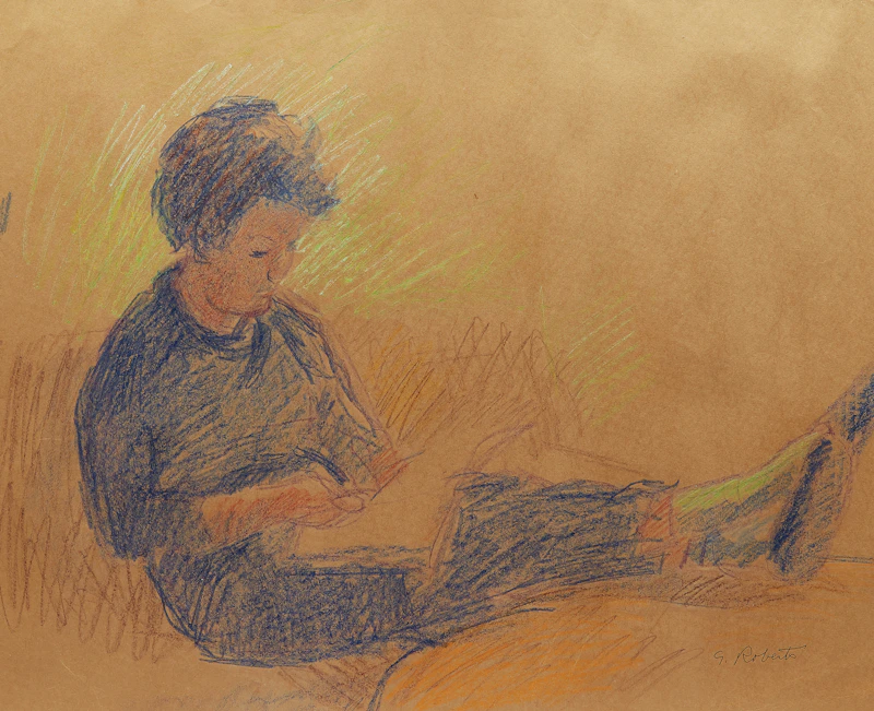 William Goodridge Roberts, Joan Reading , pastel