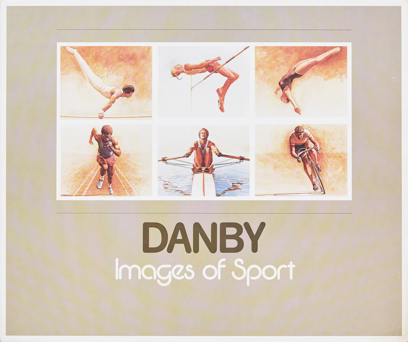 Kenneth Danby, Six Olympic Prints and “Danby: Images of Sport” book, six lithographs