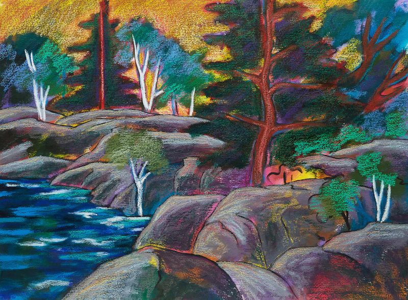 Landscape with Trees  by Lupe Rodriguez