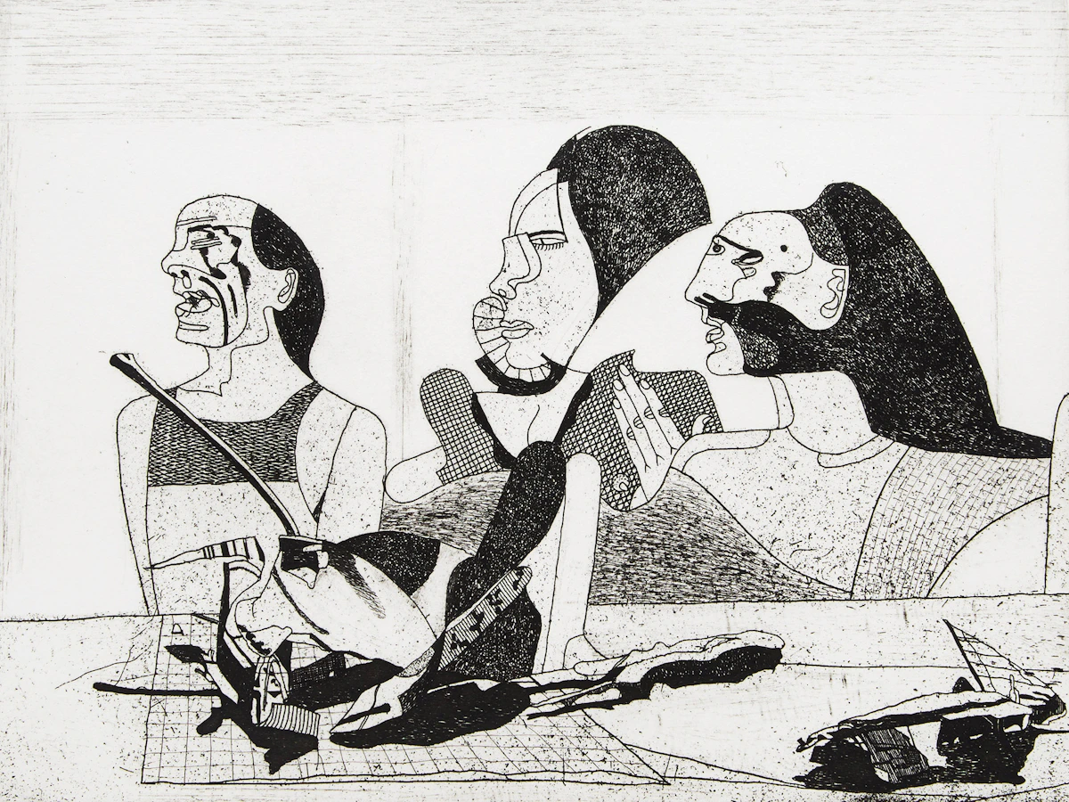 Ivan Kenneth Eyre, Echo, etching