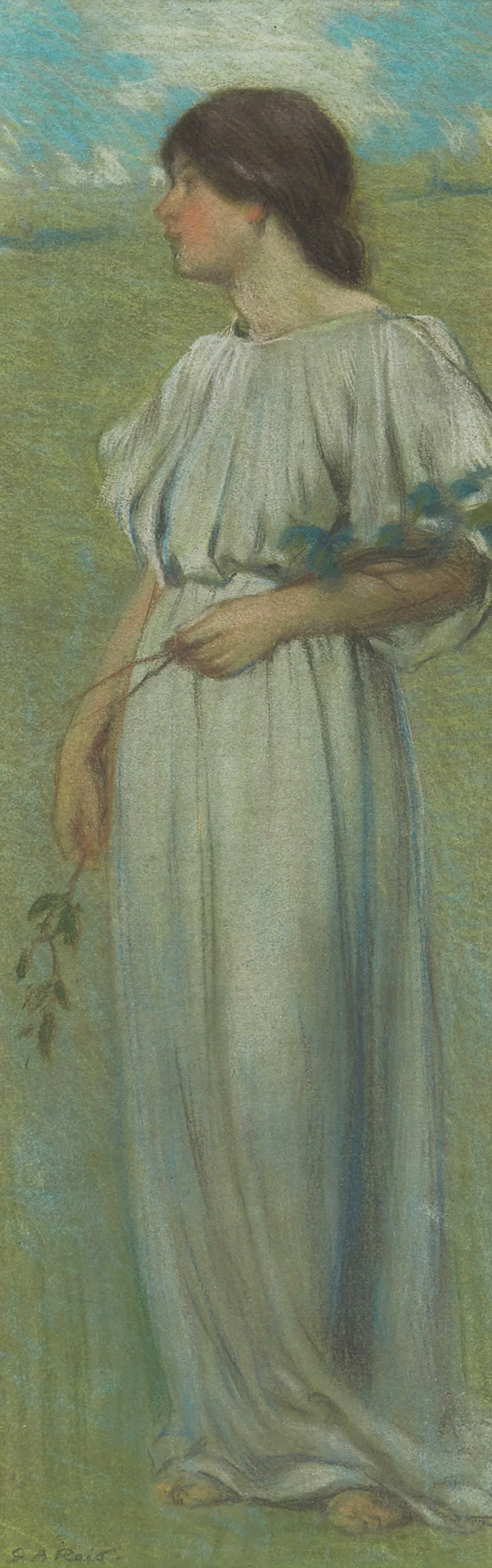 George Agnew Reid, Sketch for “Spring”, pastel