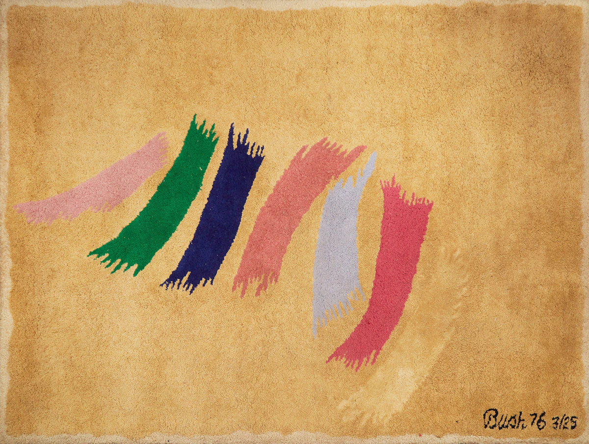 Jack Hamilton Bush, Untitled Tapestry , acrylic fibre tapestry, 1976