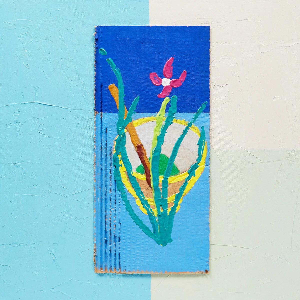 David Bolduc, Tea #5, mixed media on canvas, 1998