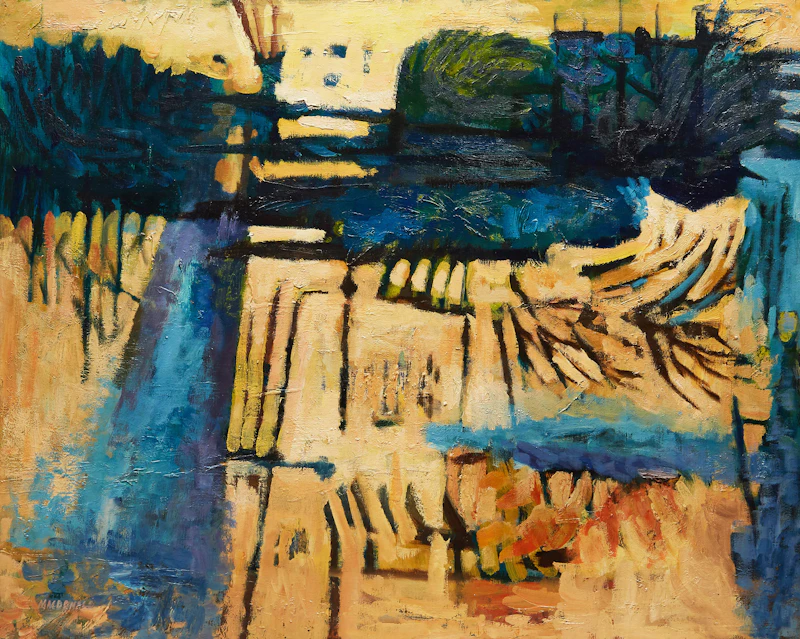 Untitled Abstraction by Canadian Post War School