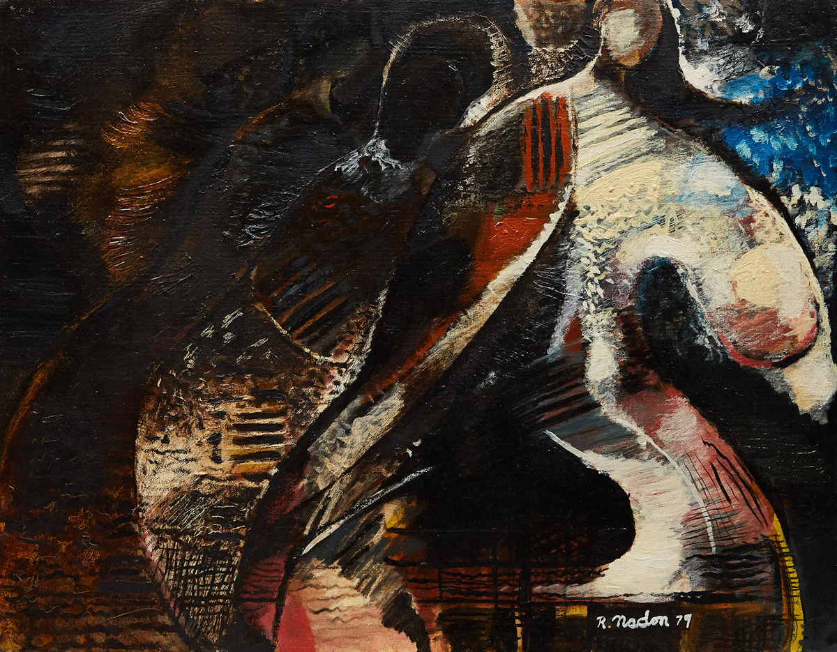 Robert Nadon, Sans titre, oil on canvas, 1977