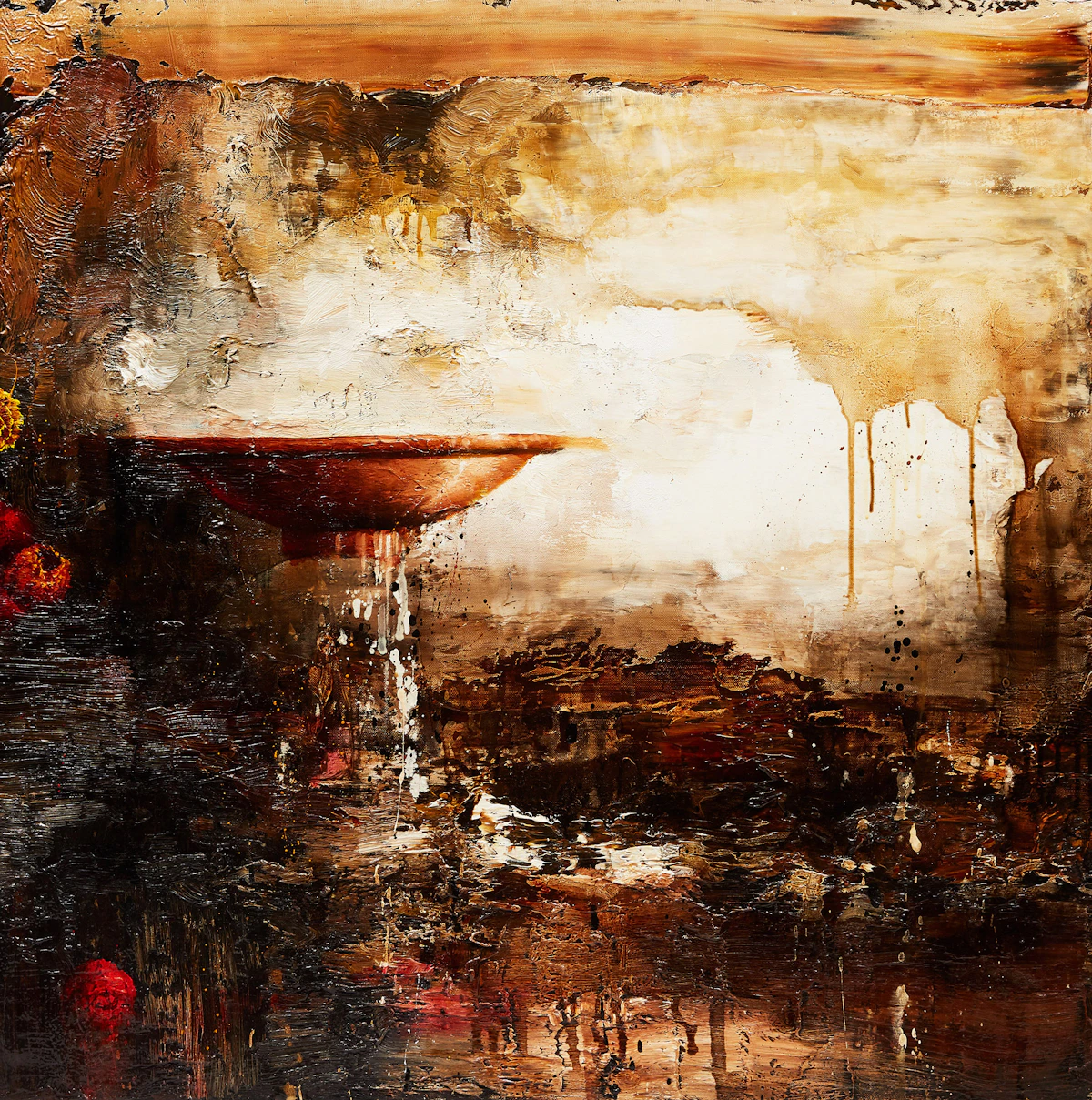 Kevin Sonmor, War Games Study: Border, oil on linen, 2004