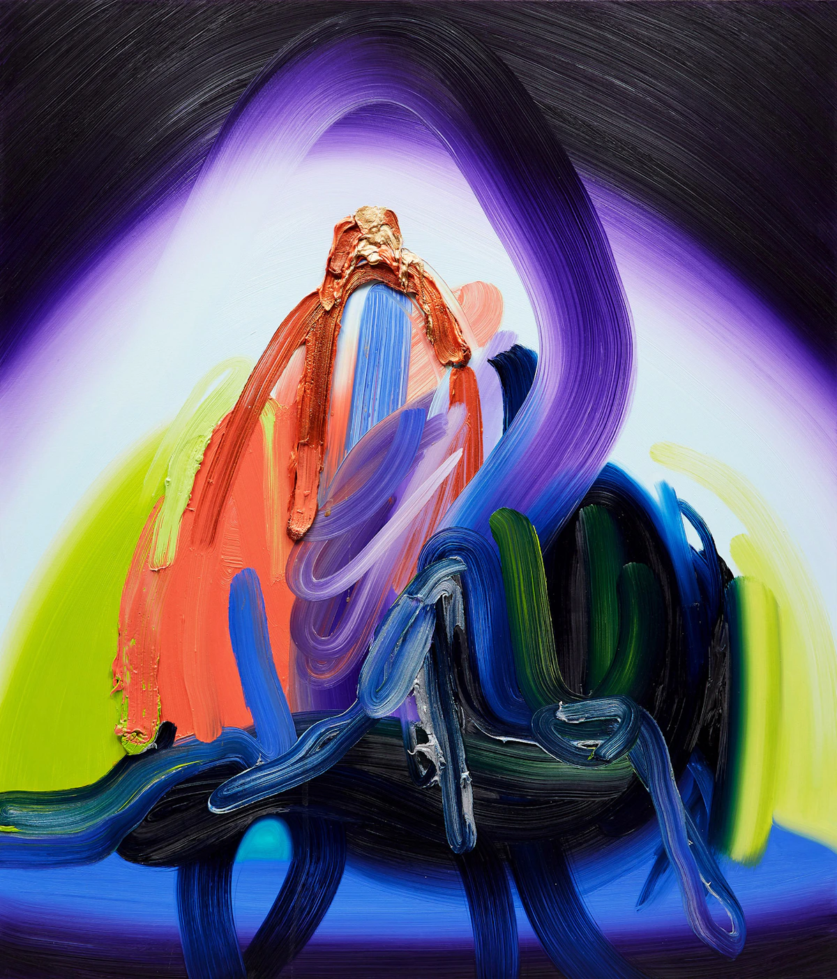 Erin Loree, Safe Under Covers, oil on canvas, 2013