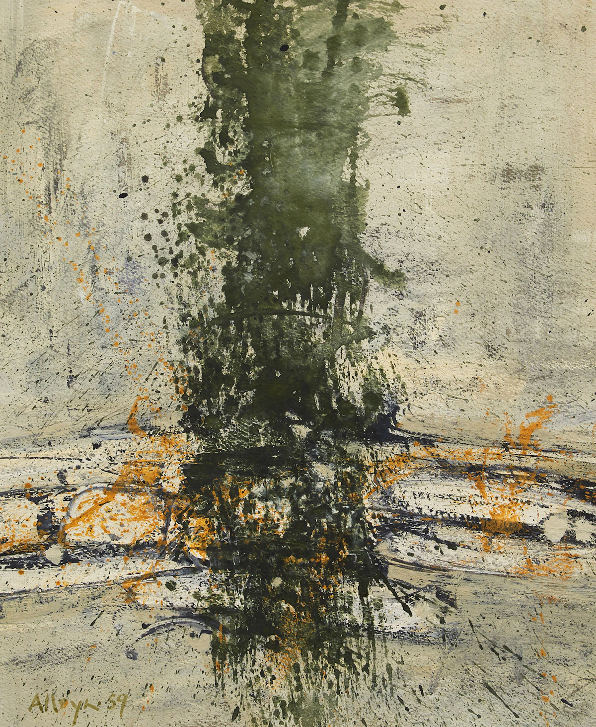 Edmund Alleyn, Le noeud, goauche, 1959