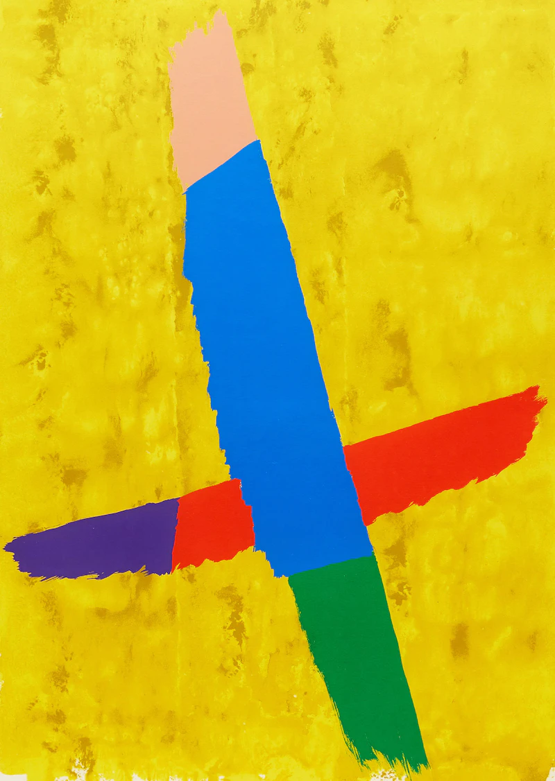 Jack Hamilton Bush, Cross Over, colour screenprint