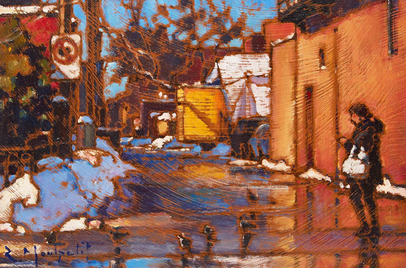 Dégel rue, St. Viateur by Raphael Montpetit