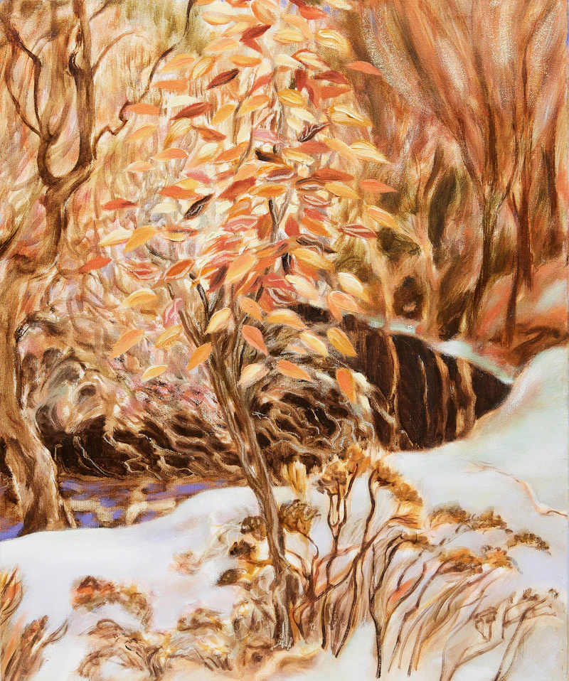 Beech Leaves in Winter by Catherine Morrisey